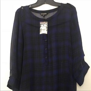 Express Portofino sheer Blouse